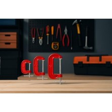 İlanib Ticaret Vidalı Mengene 3'lü Set 25 Mm, 50 Mm, 75 mm