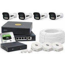 4 Kameralı Sesli 4mp Ip Ultra Hd Ip Güvenlik Kamerası Seti Warmled