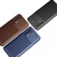 Uravas Store Reno 5 Kılıf Auto Focus Karbon Kapak - Siyah