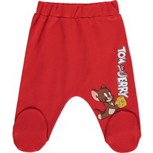 Civil Baby Tom And Jerry Baskılı 1-9 Ay Tek Alt Bebe - Kırmızı