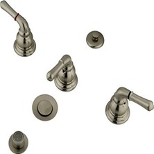 İlanib Ticaret Of EB328 Bide Bataryası, 3 Kollu, Pirinç Pop-Up, Fırçalanmış Nikel