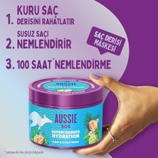 İlanib Ticaret Aussie Sos Supercharged Hydration Saç & Saç Derisi Maskesi 500ML, Kuru Saç ve Kuru Saç Derisi Için