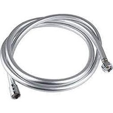 İlanib Ticaret Gri Paslanmaz Kopmaz Patlamaz Kaliteli Pvc Duş Hortumu - Yüksek Kaliteli Lüx Duş Spirali - Tüm Duş Setleri/duş Başlıkları ile Uyumlu (G1/2) - 150CM