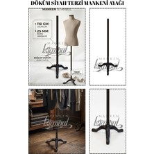 Manken İstanbul Döküm Siyah Dekoratif Terzi Mankeni Ayağı