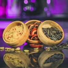 İlanib Ticaret 6'lı Bambu Çerezlik Kase Seti – Doğal ve Şık Sunum Kaseleri, Kuruyemiş, Çekirdek ve Atıştırmalıklar Için Ideal, Dayanıklı ve Çevre Dostu Tasarım (Yuvarlak)