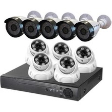 River World Güvenlik Seti Ip Poe 5 Dış Mekan 5 Iç Mekan Kameralı 4mp