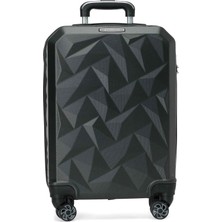 Lumberjack Hexagon -K Abs 6fx Gri Unisex Küçük Boy Valiz