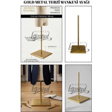 Manken İstanbul Gold Kaplama Metal Dekoratif Terzi Mankeni Ayağı