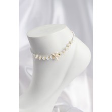 Beyaz ve Karışık Renk Deniz Yıldızı Motifli Halhal