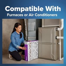 İlanib Ticaret 16 x 25 x 4 Ac Fırın Hava Filtresi, Mpr 1550 Dp, Healthy Ultra Alerjen Deep Pleat, 2'li Paket (Tam Ölçüler 15,88 x 24,56 x 4,31)