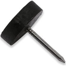 İlanib Ticaret Toprak Çivili Masa Zemin Koruyucu Plastik Siyah Ayak 25 Adet 16MM