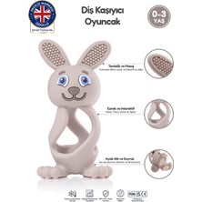 Brush-Baby Tavşan Diş Kaşıyıcı - Bükülebilen ve Zıplayabilen Oyuncak - BPA İçermez - FDA Onaylı - 0-3 Yaş