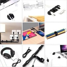 İlanib Ticaret Profesyonel 273 Parça Kablo Organizatör Masa Kablo Tutucu Kablo Sarıcı Kablo Tutucu Koruyucu