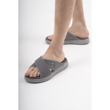 Sandal Spor Erkek Çapraz Bant Spor Terlik SS001-0598 Füme