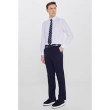 Altınyıldız Classics Erkek Lacivert Pamuklu Slim Fit Dar Kesim 5 Cepli Esnek Casual Pantolon