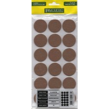 İlanib Ticaret Mobilya Altı Yapışkanlı Zemin Koruyucu Ses Kesici Keçe Felt 35 mm Kahve