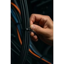 İlanib Ticaret Plastik Kablo Bağı, 100 Adet, Dayanıklı, Kablo Tutturma Bağı, 6,6 Naylon, Kablo Kelepçesi, Klips Seti, Elektrik Tesisatı, Ofis, Ev Kullanımı Için Kablo Düzenleyici (Siyah, 4.8 x 250 Mm)