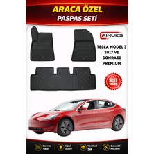PINUKS Tesla Model 3 2022  Araca Özel Havuzlu  5d  Oto Paspas Seti Pro Seri