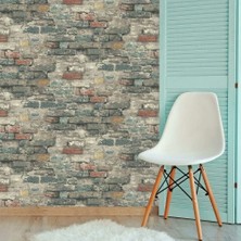 İlanib Ticaret Rm Studıo RMK11080WP Peal & Stick Duvar Kağıdı, Boz Kahverengi/altın, 20,5 Inç x 16,5 Feet