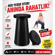 Erdmsp Portatif Katlanabilir Taşınabilir Kademeli Tabure Seyahatte, Kampta, Her Yerde Rahatlık Küçük Boy, Büyük Konfor