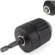 İlanib Ticaret Şarjlı Vidama Matkap Için 1/4 Hex Adaptörlü Mandren 10MM 3/8 mm Otomatik Anahtarsız Süpra Mandren