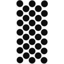 İlanib Ticaret Siyah Keçe 33 Adet 2,4 cm Yuvarlak Yapışkanlı, Masa, Koltuk Altı Parke Koruma Keçesi