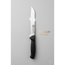 Gucso No:1 1706, Tırtıklı Mutfak Bıçağı Paslanmaz Çelik Ekmek Domates Sebze Kesme Bıçağı