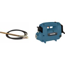 Proter Pr 5300 Hf Elektrikli 3 Hp Beton Vibratörü+Proter Pr 1445 Vibratör Hortumu