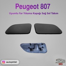 AutoPit 3D Peugeot 807 Uyumlu Far Yıkama Kapağı (Sağ–sol Takım)