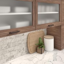 İlanib Ticaret BP501696BORB Geleneksel Dövme Demir Çekme - 1107, Fırçalı Yağla Pürüzsüzleştirilmiş Bronz, 96 mm