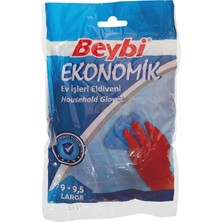 İlanib Ticaret Beybi GJLRTW68_C08937 Ekonomik Temizlik Eldiveni Çift, 9/9.5