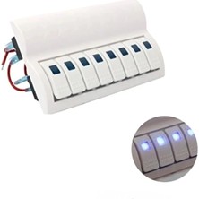 Shuivan Shuıvan Switch Panel 8'li Piyano Otomatik Sigorta Paneli - Beyaz