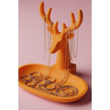 My Craft 3D MYCRAFT3D Geyik Figürlü Takı Standı & Organizer Tabaklı Kolye Yüzük Düzenleyici Dekoratif Obje