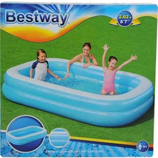 Keskin Sound Bestway Dikdörtgen Şişme Aile HAVUZU(262X175X51CM)