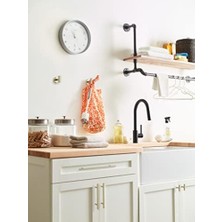 İlanib Ticaret Bar Çekme Kulpları, 12.8 cm Merkez Mesafesi, Altın Şampanya, Dolap Kulpu, 10'lu Paket