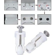 İlanib Ticaret V I T R A S E Rel Uyumlu Yavaş Kapanan Klozet Kapak Montaj Takozu Klozet Kapak Montaj Dübeli 2'li