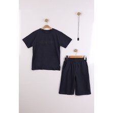 Joy Kids Erkek Çocuk Kolyeli Basic Rahat Takım (11-14YAŞ) (Lacivert)