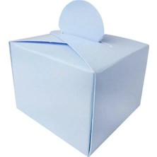 İstoç Parti Lokumluk Karton Kutu Mavi 50 Adet