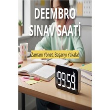 Deembro Kronometreli Ders Çalışma Saati Sınav Saati 2026 Deneme Sınavlarına Uygun Öğrenci Saati Lgs Ayt Tyt