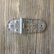 İlanib Ticaret Plastik Oval Menteşe 9cm (2 Adet) Şeffaf