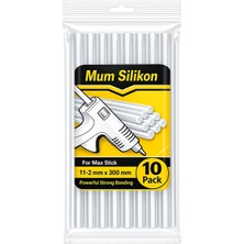 İlanib Ticaret Silikon Mum Çubukları, Ince, 7.4mm, 10'lu Paket