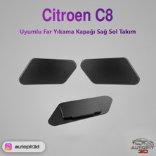 AutoPit 3D Citroen C8 Uyumlu Far Yıkama Kapağı (Sağ–sol Takım)