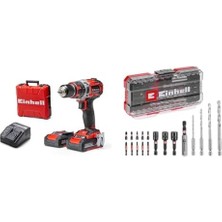 İlanib Ticaret Tp-Cd 18/50 Li-I Bl (2X2,0AH), Akülü Darbeli Vidalama + Delici ve Vidalama Uç Seti 18 Parça S-Box Kutu