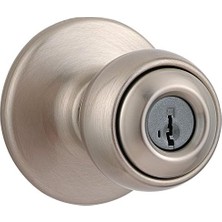 İlanib Ticaret 94002-842 Polo Keyed Entry Knob Featuring Smartkey Security In Satin Nickel
