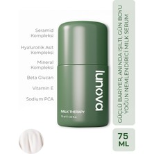 Lunova Mini Milk Therapy Serum 75 ML | Yoğun Nem, Bariyer Güçlendirme, SPF ve Makyaj Bazı Serum