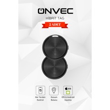 Onvec Hybrid Smart Tag 2 Adet Ios Android Akıllı Eşya Bulucu Takip Cihazı