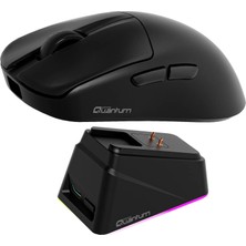 Quantum Gaming Fluxmouse G13 Pro 1000Hz PAW3311 Rgb Şarj Istasyonlu 22.000 Dpı Kablosuz Siyah Gaming Mouse