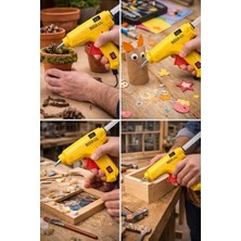 İlanib Ticaret Sıcak Silikon Tabancası, 40W Elektrikli Silikon Tabancası, Hızlı Isınan Yapıştırma Tabancası, 6 Adet Silikon Çubuklu Set, El Sanatları, Tamir ve Hobi Için Uygun