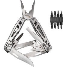 Izeltaş Elta Multi Tool Plus 13 Fonsiyonlu Katlanır Çok Amaçlı Pense El Aleti Paslanmaz Çelik 165 mm