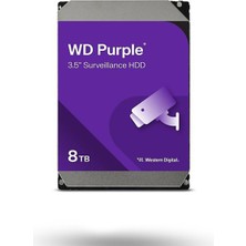 W.digital Wd 8 Tb Purple Ai 5640RPM 256MB Sata3 7/24 Güvenlik HDD